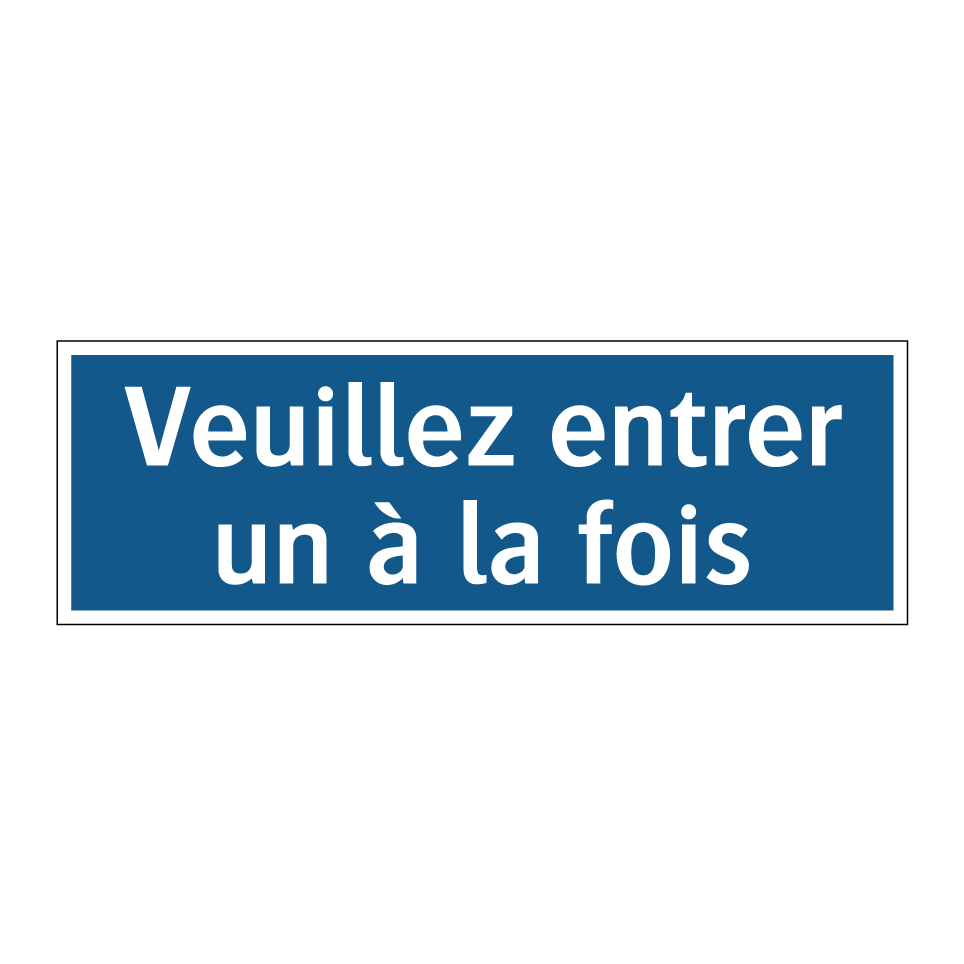 Veuillez entrer un à la fois