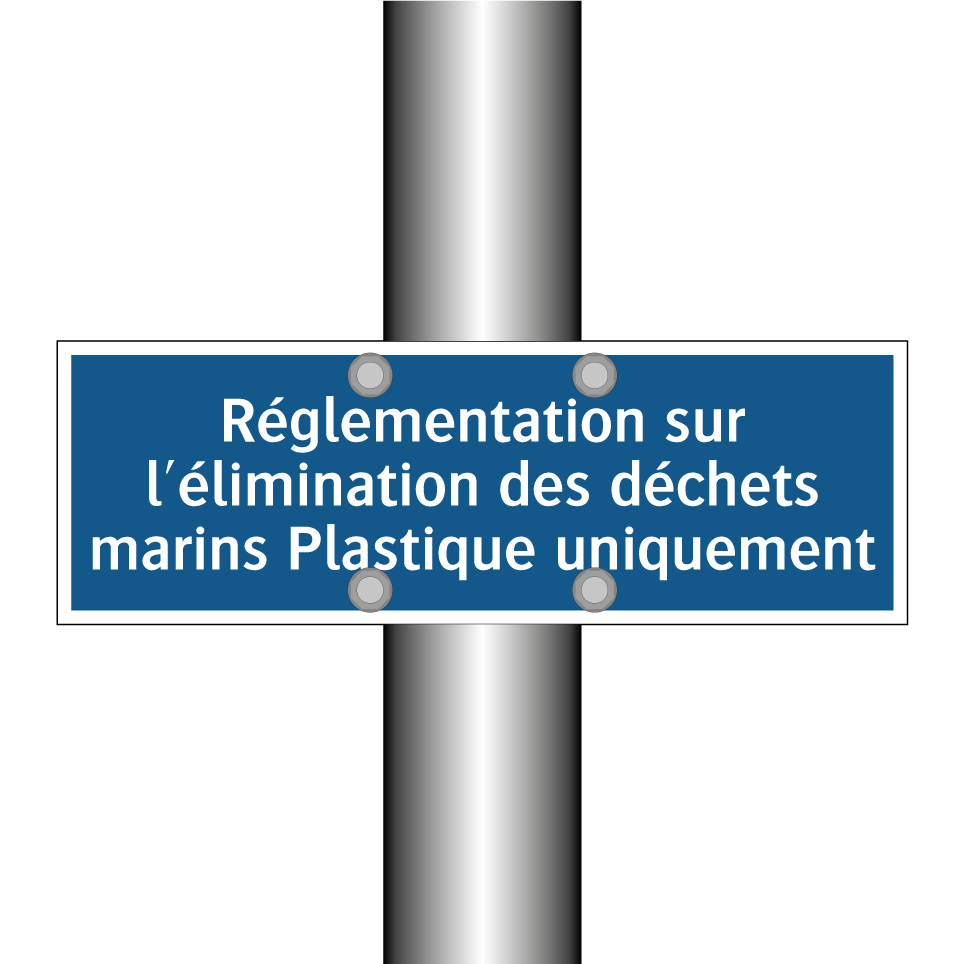 Réglementation sur l'élimination des déchets marins Plastique uniquement