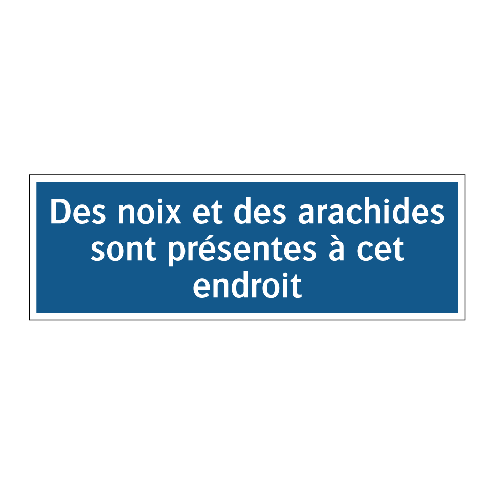 Des noix et des arachides sont présentes à cet endroit
