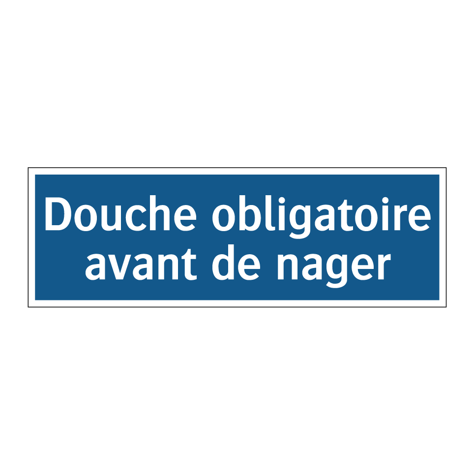 Douche obligatoire avant de nager
