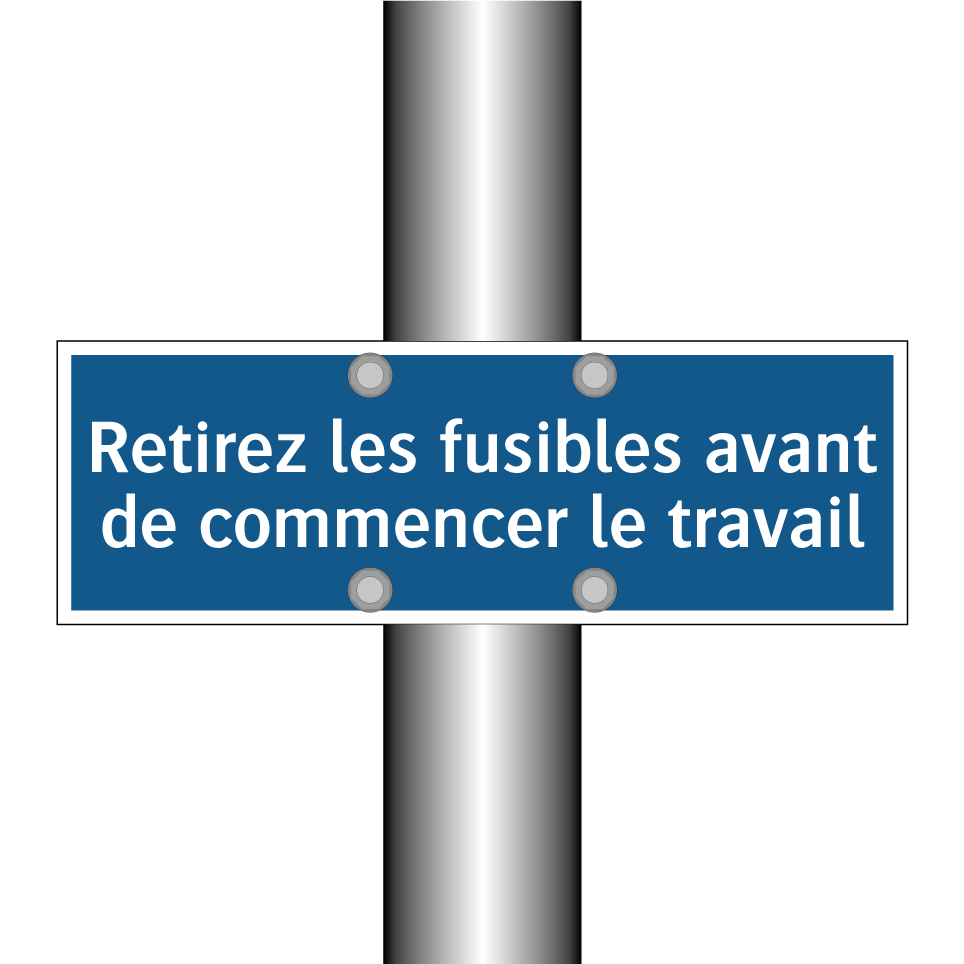 Retirez les fusibles avant de commencer le travail