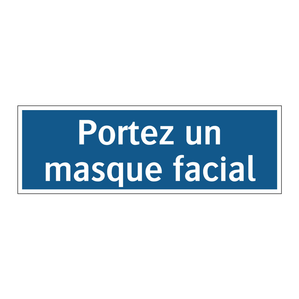 Portez un masque facial