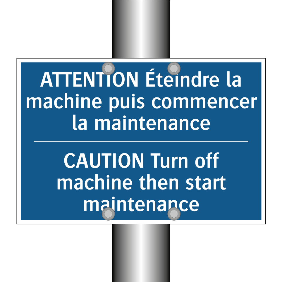 ATTENTION Éteindre la machine /.../ - CAUTION Turn off machine then /.../