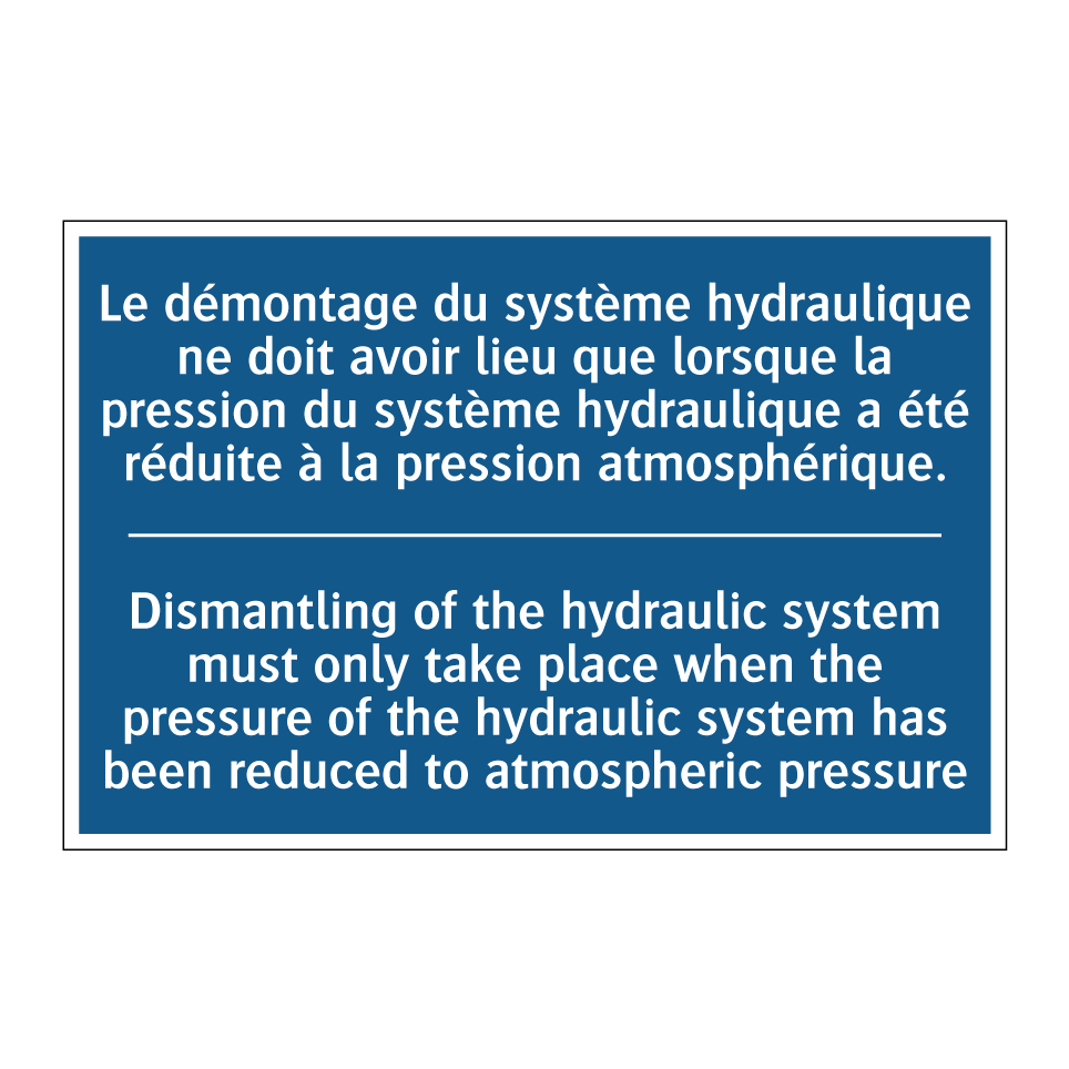 Le démontage du système hydraulique /.../ - Dismantling of the hydraulic system /.../