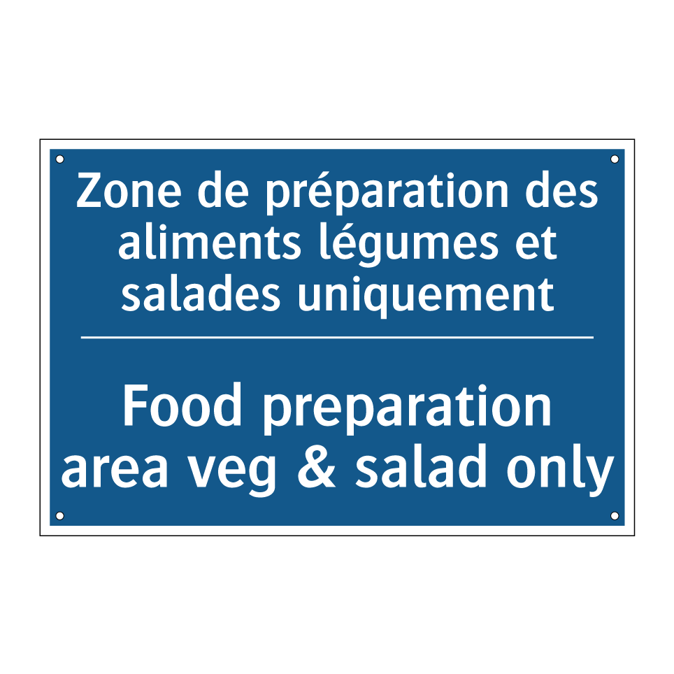 Zone de préparation des aliments /.../ - Food preparation area veg & salad /.../