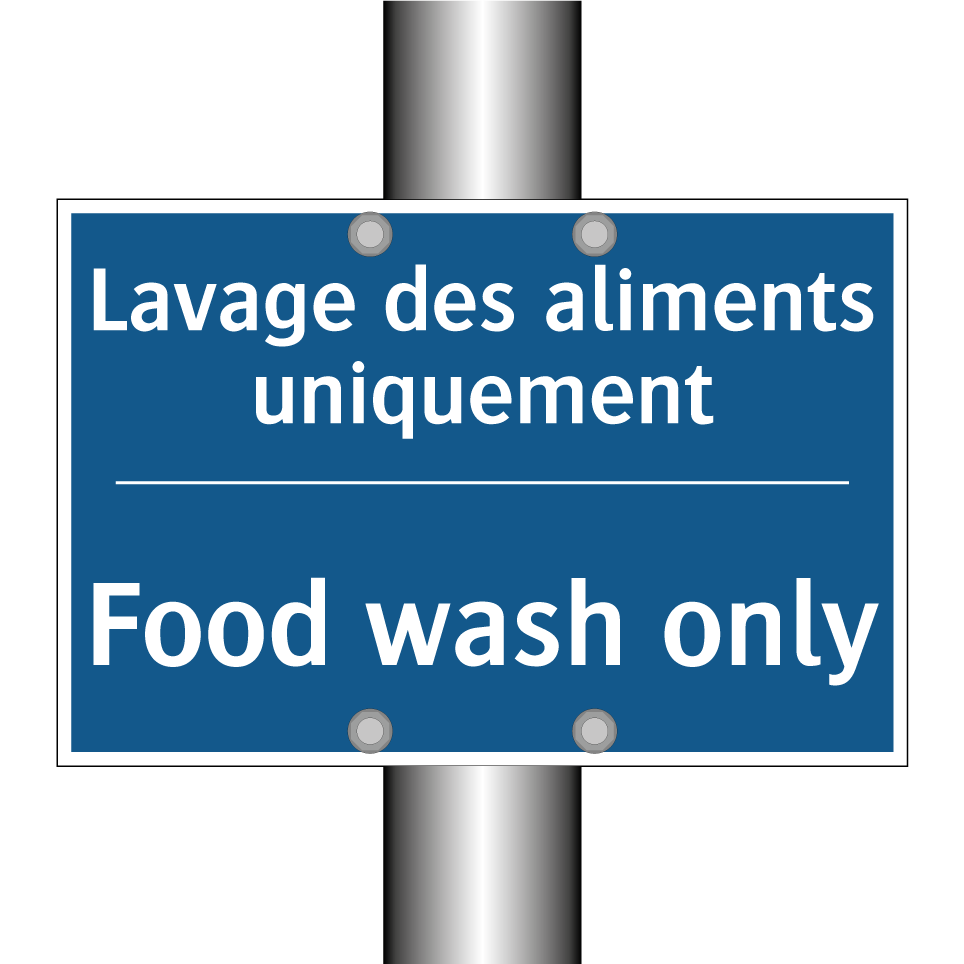 Lavage des aliments uniquement - Food wash only