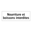Nourriture et boissons interdites