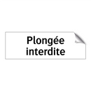 Plongée interdite