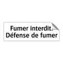 Fumer interdit. Défense de fumer