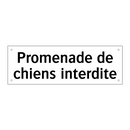 Promenade de chiens interdite