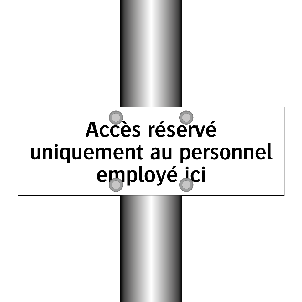 Accès réservé uniquement au personnel employé ici