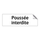 Poussée interdite