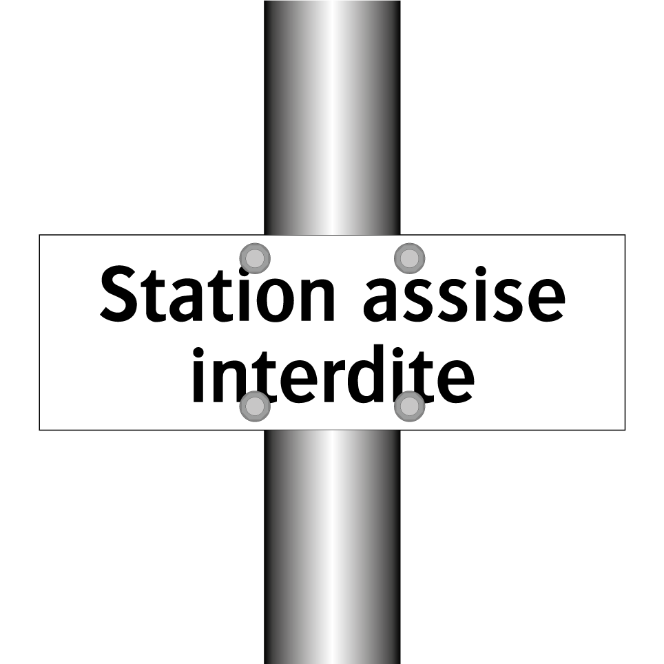 Station assise interdite