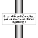 En cas d'incendie, n'utilisez pas les ascenseurs. Risque d'asphyxie !