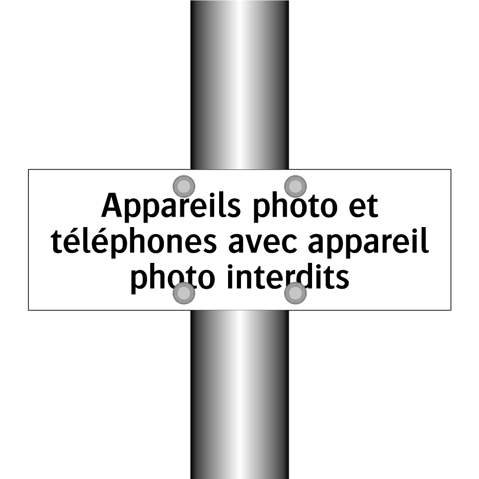 Appareils photo et téléphones avec appareil photo interdits