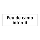 Feu de camp interdit