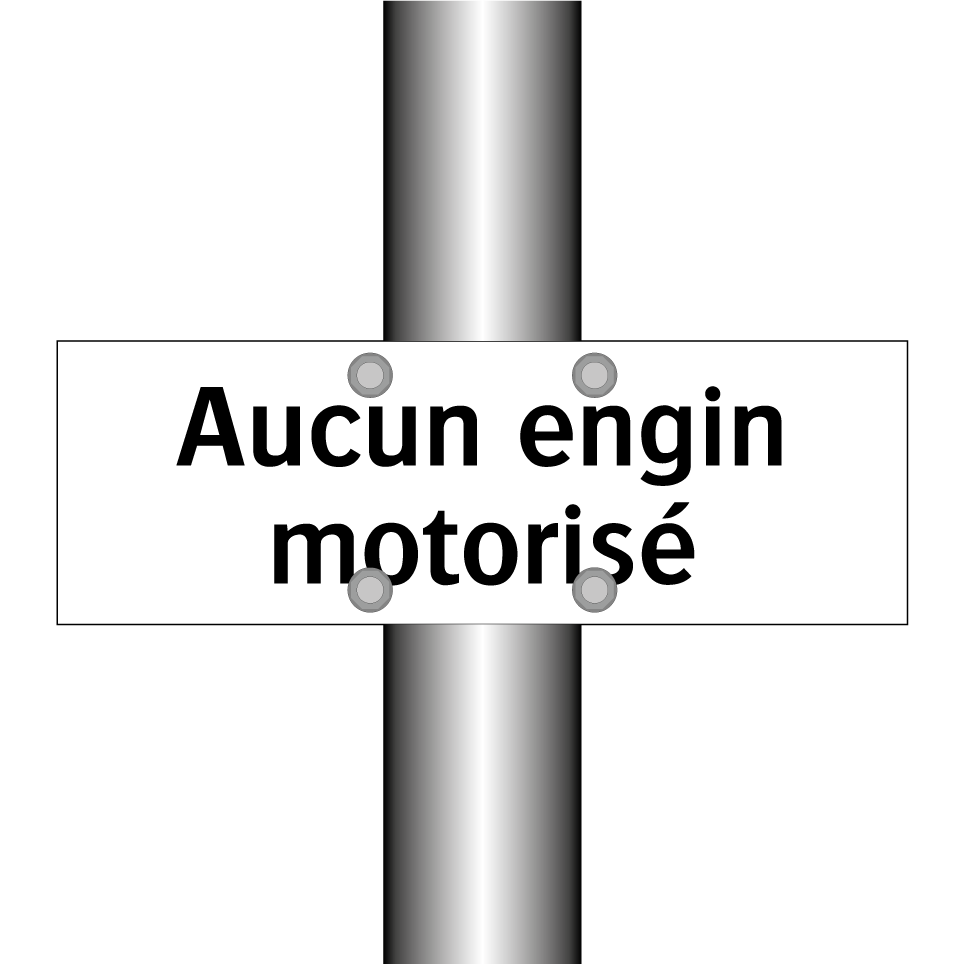 Aucun engin motorisé