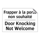 Frapper à la porte non souhaité /.../ - Door Knocking Not Welcome