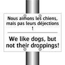 Nous aimons les chiens, mais pas  /.../ - We like dogs, but not their droppings! /.../