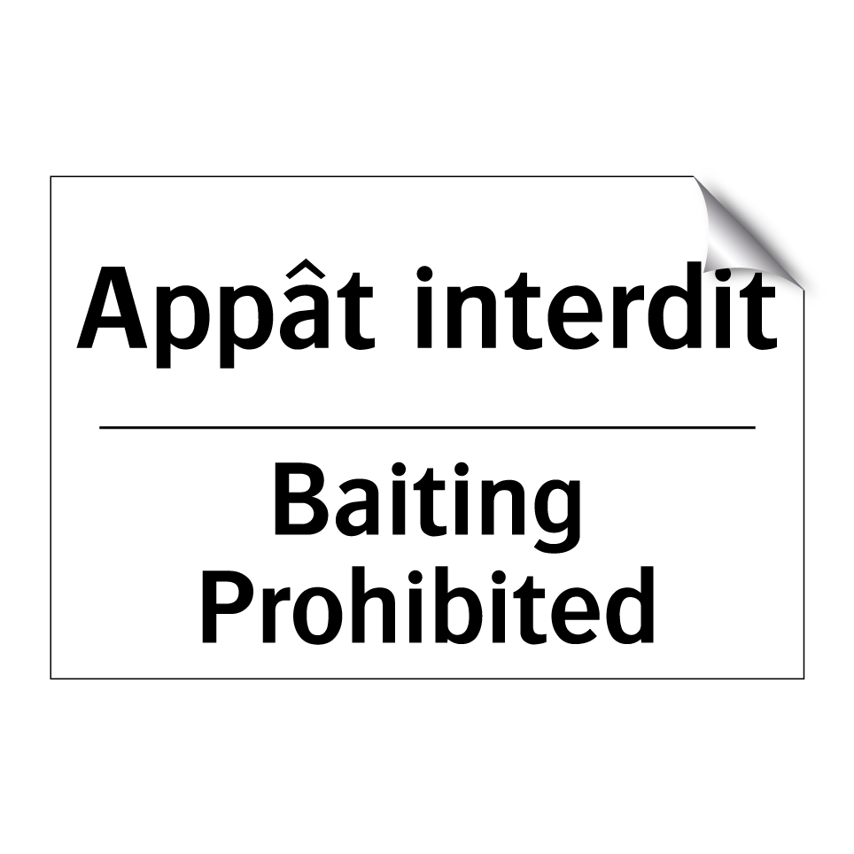 Appât interdit - Baiting Prohibited