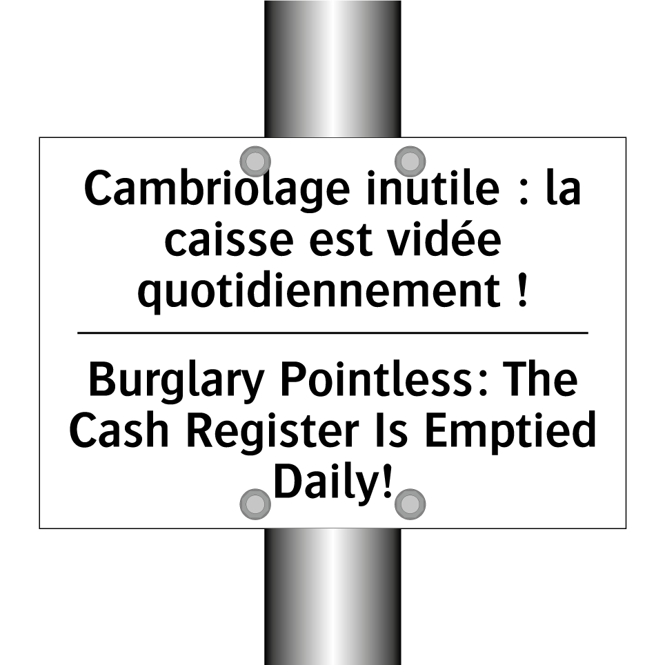 Cambriolage inutile : la caisse /.../ - Burglary Pointless: The Cash Register /.../