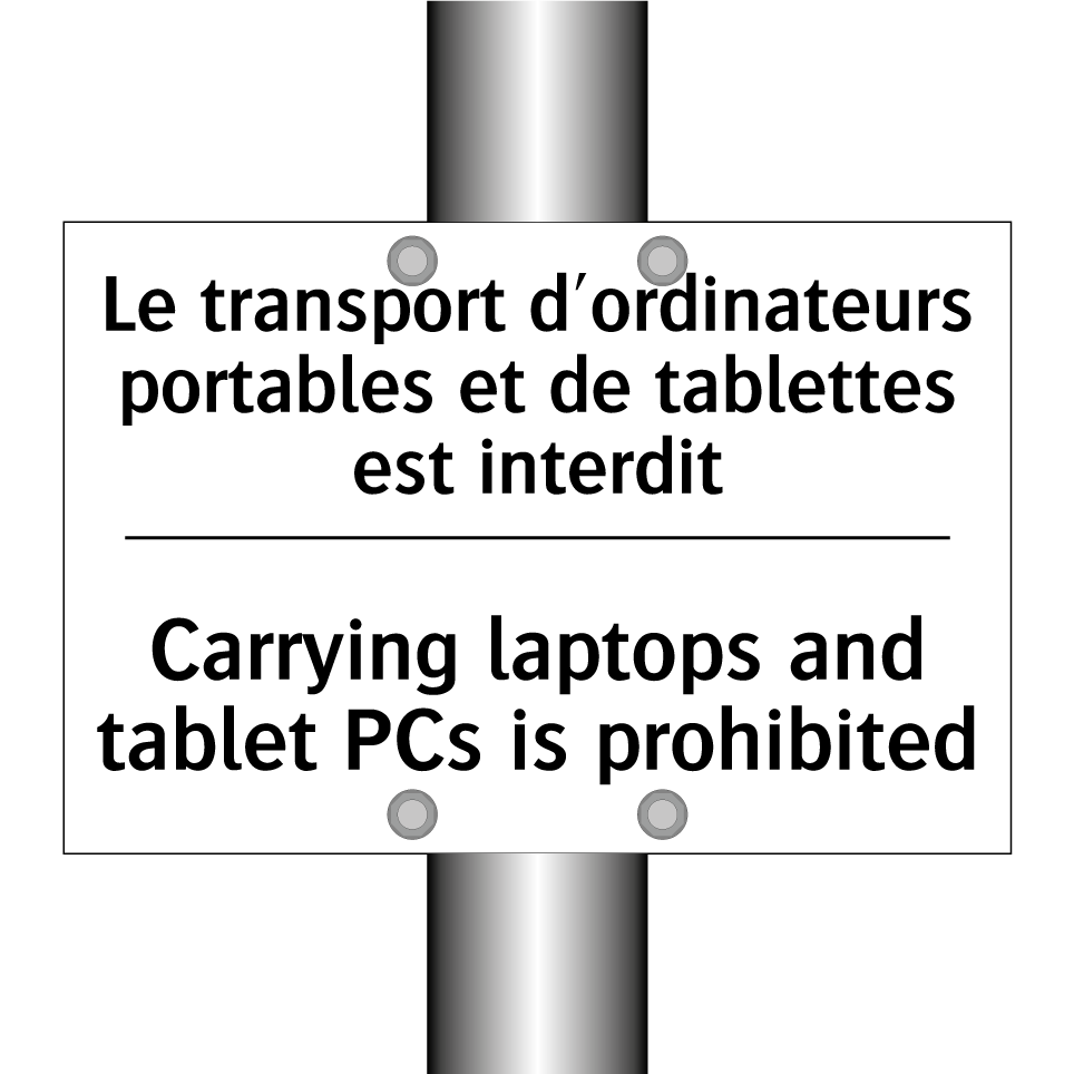 Le transport d'ordinateurs portables /.../ - Carrying laptops and tablet PCs /.../