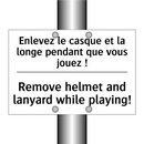 Enlevez le casque et la longe  /.../ - Remove helmet and lanyard while  /.../