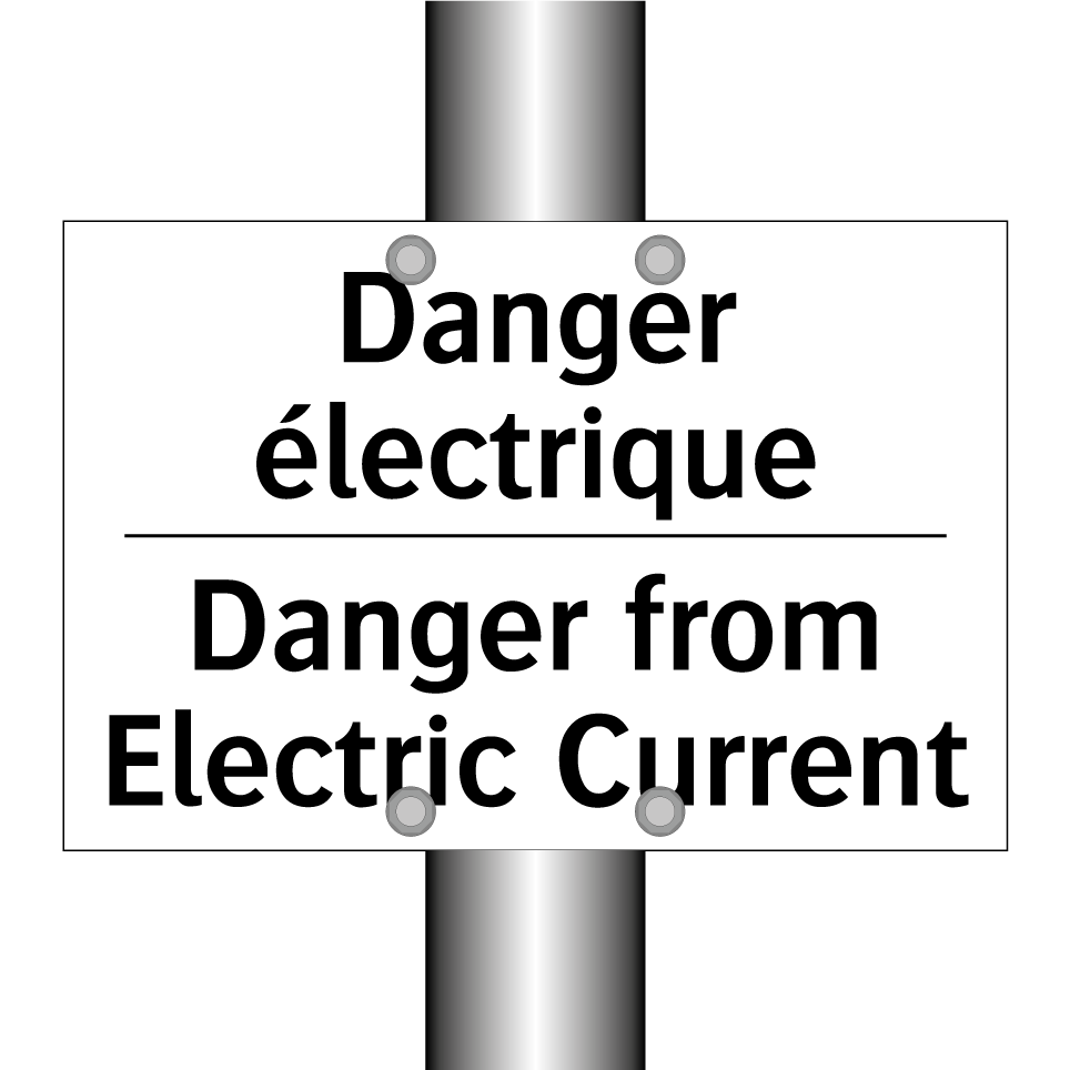 Danger électrique - Danger from Electric Current