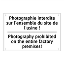 Photographie interdite sur l'ensemble  /.../ - Photography prohibited on the  /.../