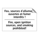 Feu, sources d'allumage ouvertes  /.../ - Fire, open ignition sources, and  /.../