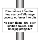 Flamme nue interdite : feu, source  /.../ - No open flame: fire, open ignition  /.../