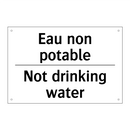 Eau non potable - Not drinking water