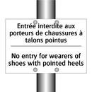 Entrée interdite aux porteurs  /.../ - No entry for wearers of shoes  /.../