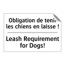 Obligation de tenir les chiens  /.../ - Leash Requirement for Dogs!