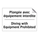Plongée avec équipement interdite /.../ - Diving with Equipment Prohibited /.../