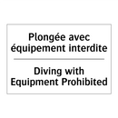 Plongée avec équipement interdite /.../ - Diving with Equipment Prohibited /.../