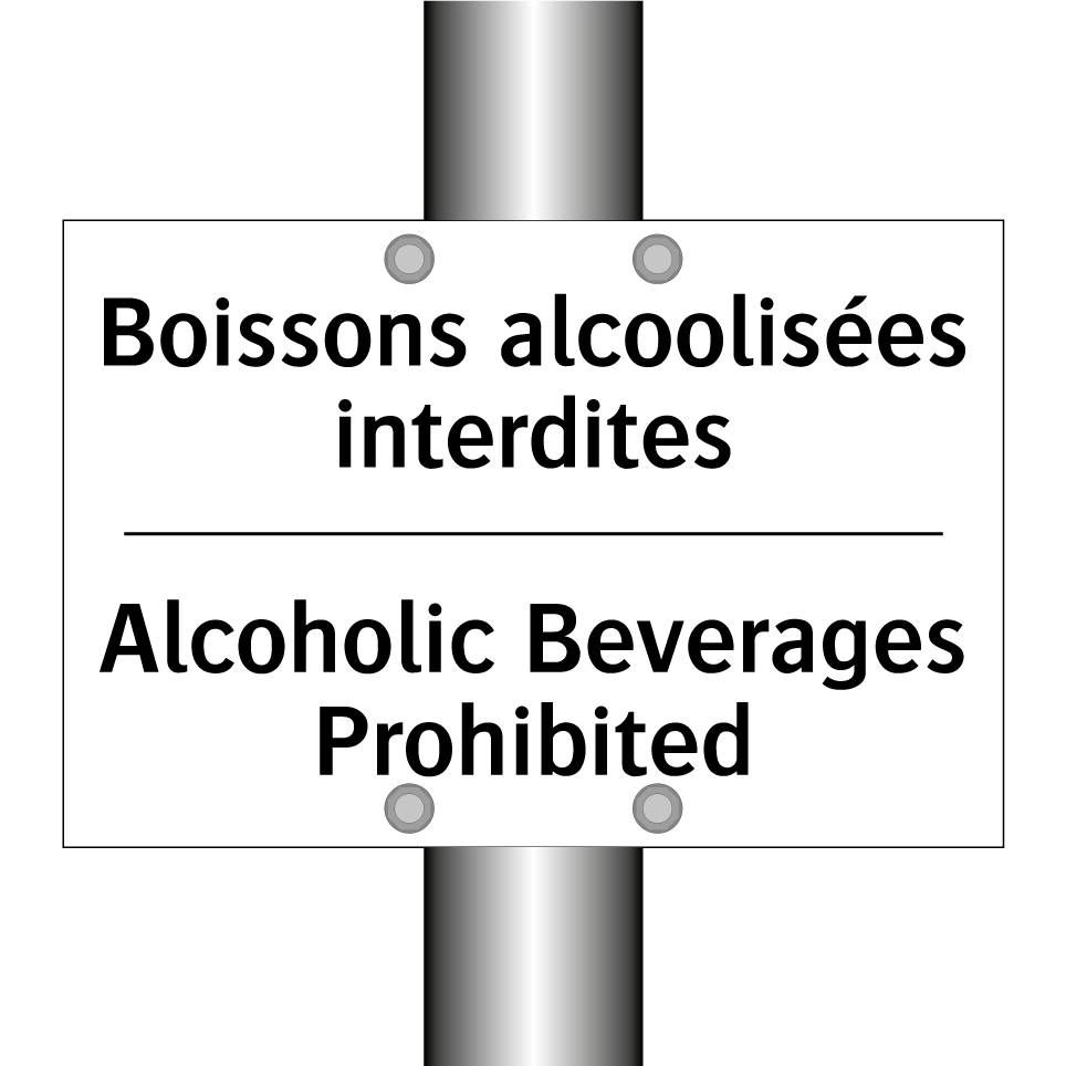 Boissons alcoolisées interdites /.../ - Alcoholic Beverages Prohibited