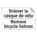 Enlever le casque de vélo - Remove bicycle helmet