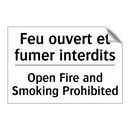 Feu ouvert et fumer interdits - Open Fire and Smoking Prohibited /.../