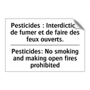 Pesticides : Interdiction de fumer  /.../ - Pesticides: No smoking and making  /.../