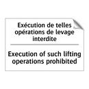 Exécution de telles opérations  /.../ - Execution of such lifting operations  /.../