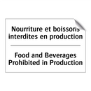 Nourriture et boissons interdites  /.../ - Food and Beverages Prohibited  /.../