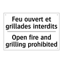 Feu ouvert et grillades interdits /.../ - Open fire and grilling prohibited /.../