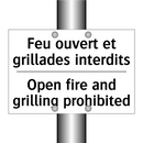 Feu ouvert et grillades interdits /.../ - Open fire and grilling prohibited /.../