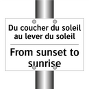 Du coucher du soleil au lever  /.../ - From sunset to sunrise
