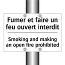 Fumer et faire un feu ouvert interdit /.../ - Smoking and making an open fire  /.../