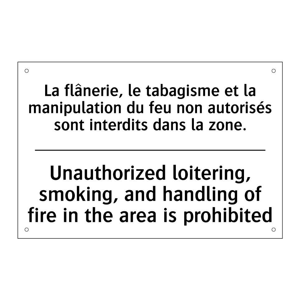 La flânerie, le tabagisme et la /.../ - Unauthorized loitering, smoking, /.../