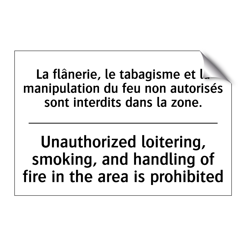 La flânerie, le tabagisme et la /.../ - Unauthorized loitering, smoking, /.../