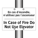 En cas d'incendie, n'utilisez  /.../ - In Case of Fire Do Not Use Elevator /.../