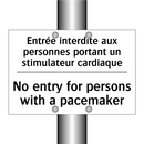 Entrée interdite aux personnes  /.../ - No entry for persons with a pacemaker /.../